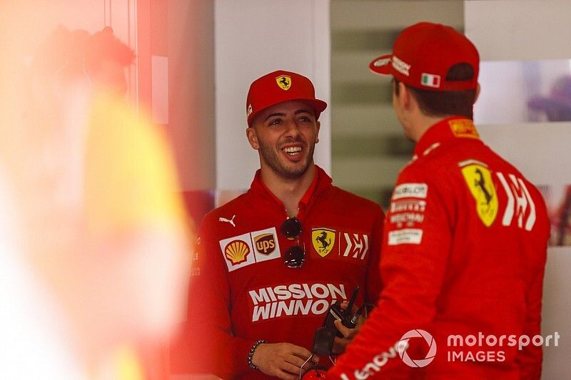 Antonio Fuoco, Pilota di riserva, Ferrari, con Charles Leclerc, Ferrari