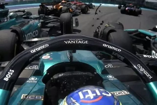Accidente Miami sprint
