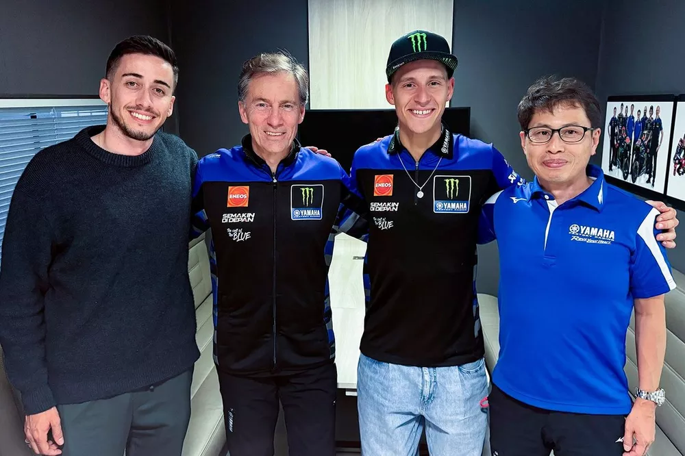 Fabio Quartararo, Lin Jarvis, Yamaha Factory Racing, Thomas Maubant  