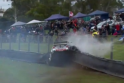 Massive Golding crash halts Sandown 500