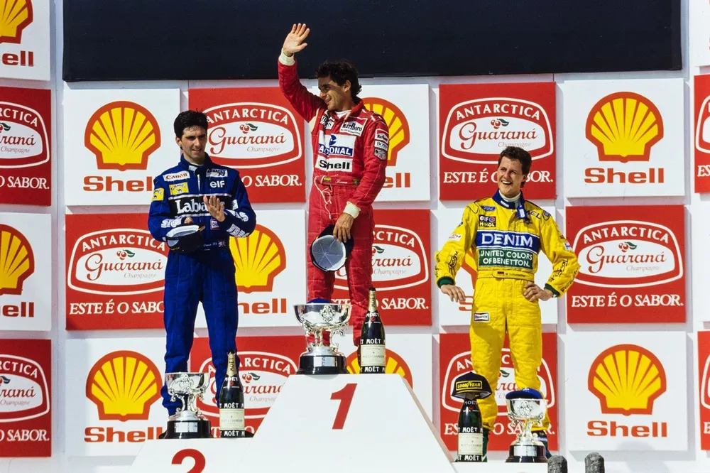 Ayrton Senna, Damon Hill, Michael Schumacher