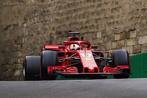 Vettel dice que el Ferrari va bien en Bakú, pero él no