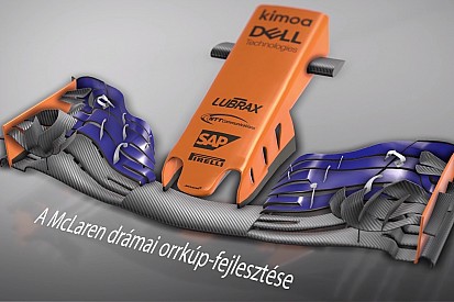 Magyar nyelvű animáción a McLaren drasztikus orrkúp-fejlesztése