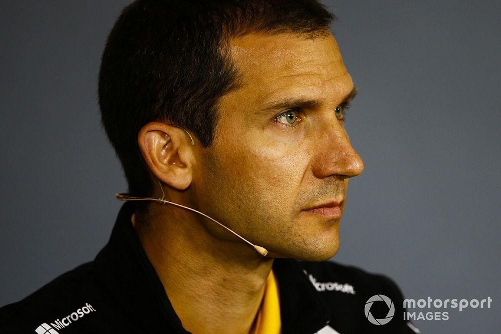 Remi Taffin, Direttore delle Operazioni, Renault Sport F1, nella conferenza stampa