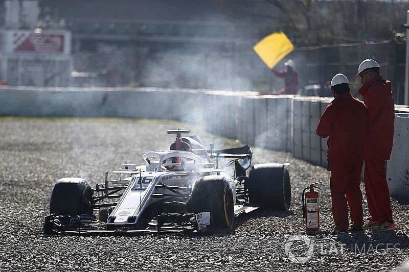 Charles Leclerc, Alfa Romeo Sauber C37 crash