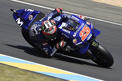 Le Mans MotoGP: Vinales tops FP3, Marquez crashes