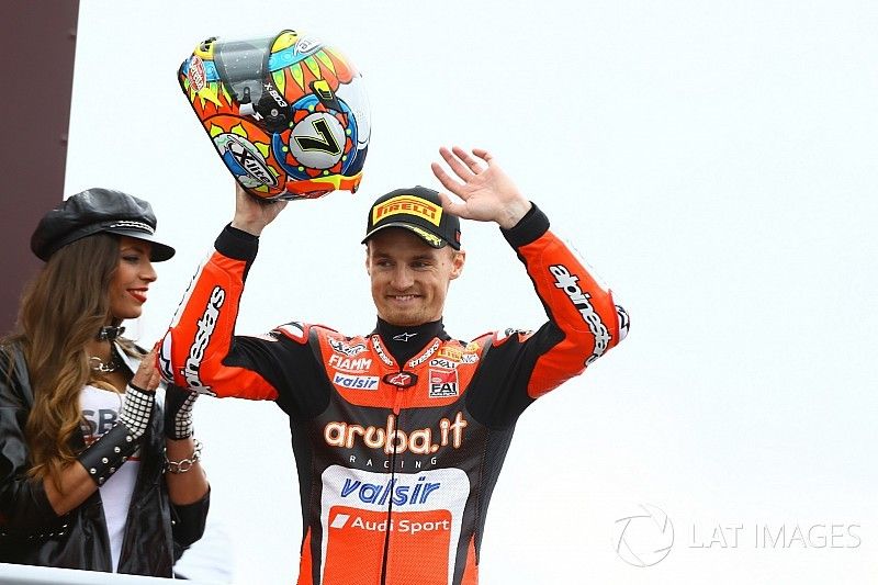 Podium: Chaz Davies, Aruba.it Racing-Ducati SBK Team