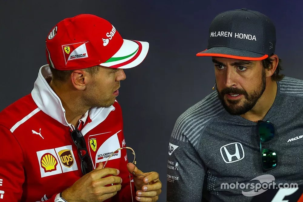 Sebastian Vettel, Ferrari, Fernando Alonso, McLaren