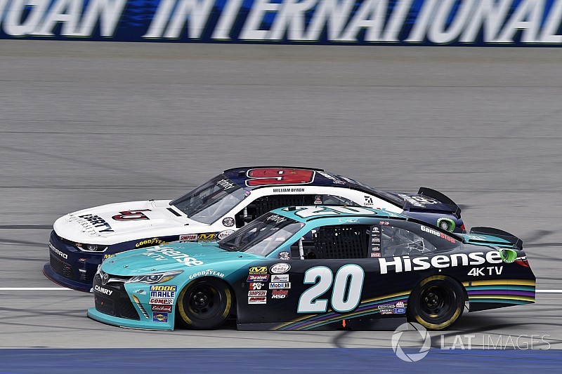 Denny Hamlin's Xfinity win at Michigan ruled 'encumbered'