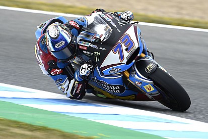 Marquez net niet aan Moto2-recordtijd in derde oefensessie op Jerez