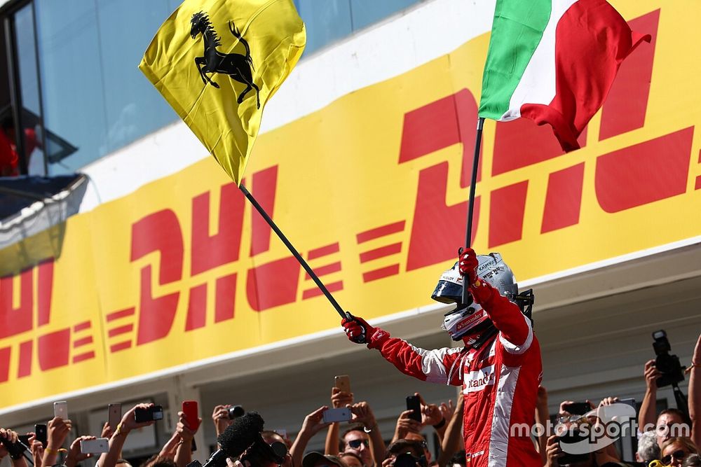 Winner Sebastian Vettel, Ferrari