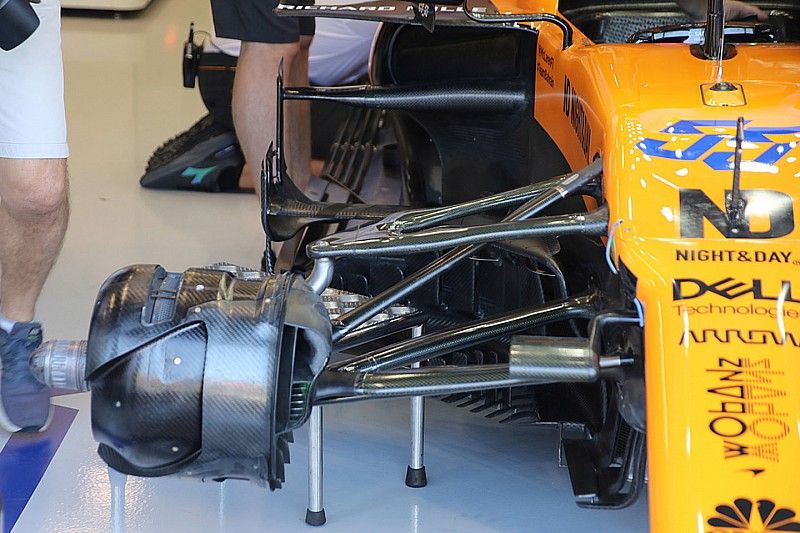 McLaren prueba de nuevo la suspensión con doble soporte