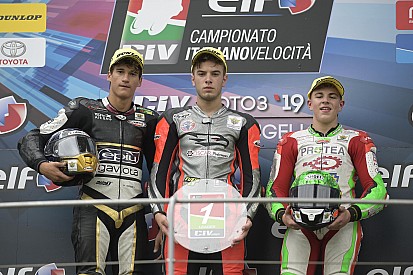 CIV Moto3: gare folli, Spinelli lanciato verso il titolo