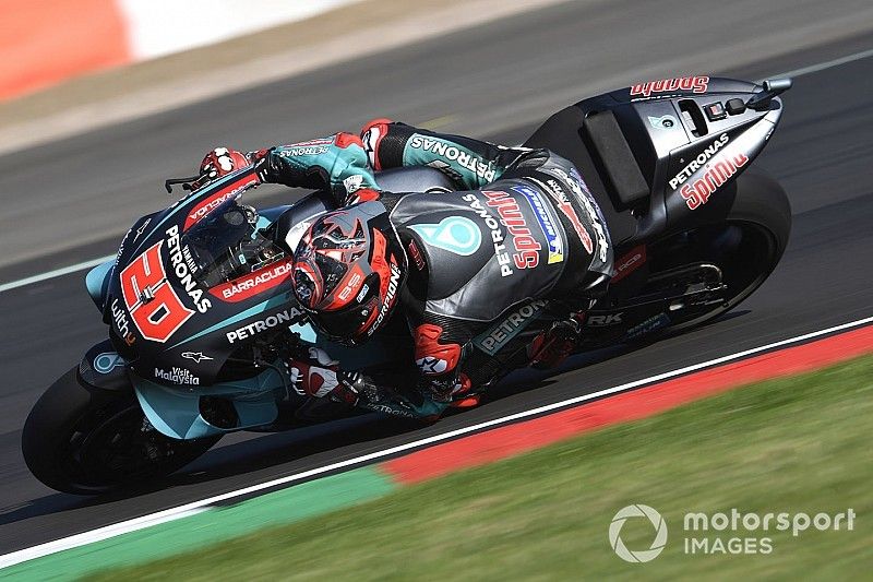 Silverstone MotoGP: Quartararo leads Marquez in warm-up