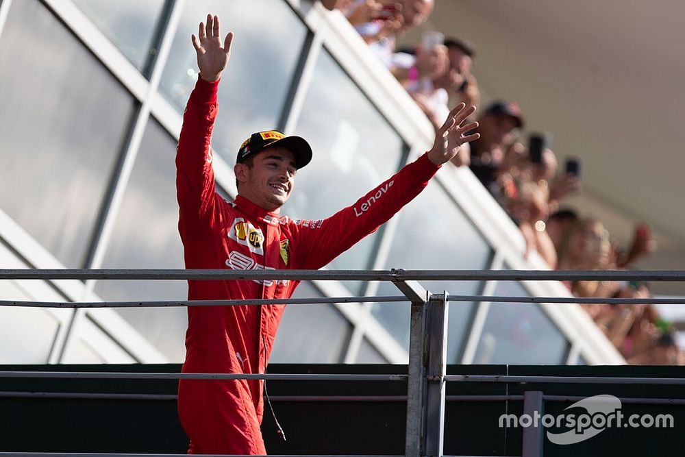 Le vainqueur Charles Leclerc, Ferrari