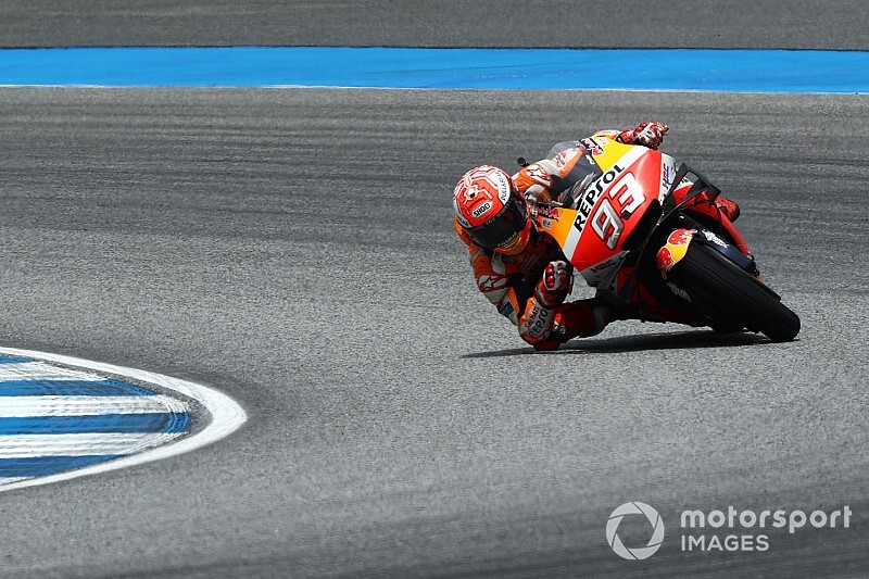 Marquez voor Quartararo in warm-up voor GP van Thailand