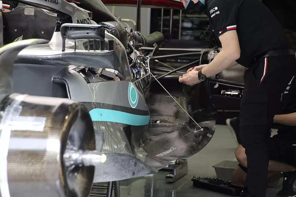 Plancher de la Mercedes W13