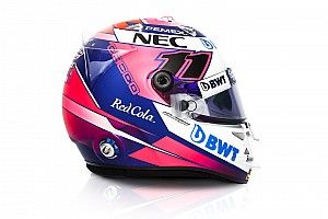 Pérez látványos sisakfestése a 2019-es F1-es szezonra