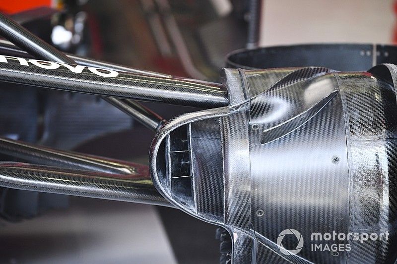 Brake duct on the Ferrari SF90