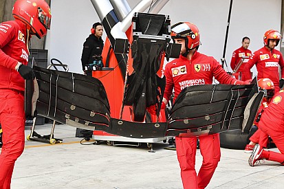 Ferrari: ecco l'ala anteriore della SF90 vista da sotto dotata del raggio laser