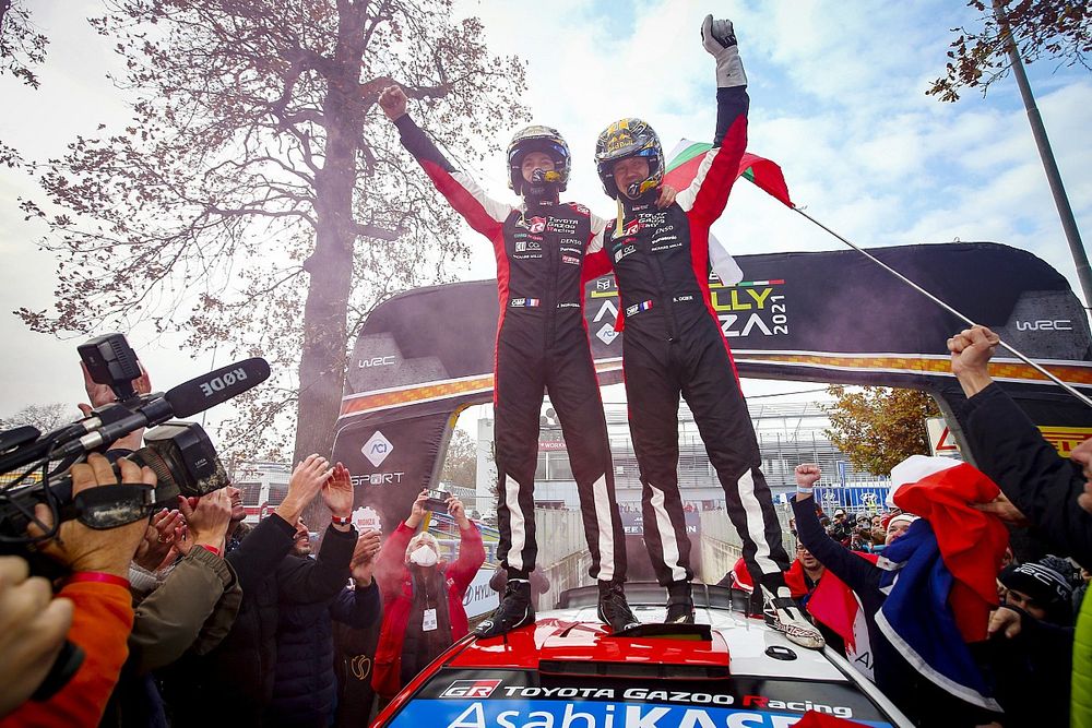 Winner and Champion Sébastien Ogier, Julien Ingrassia, Toyota Gazoo Racing WRT Toyota Yaris WRC