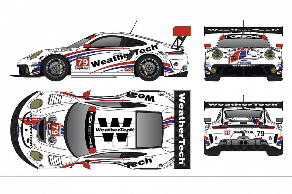 WeatherTech Racing Porsche livery