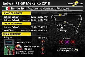 Jadwal lengkap F1 GP Meksiko 2018