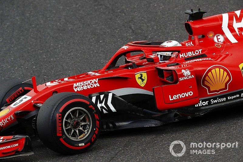 Sebastian Vettel, Ferrari SF71H. 