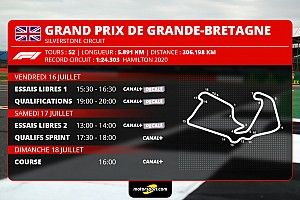 GP de Grande-Bretagne - Programme TV et guide d'avant-course