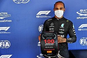 Hamilton llega a las 100 poles en España y Pérez saldrá 8° tras un trompo