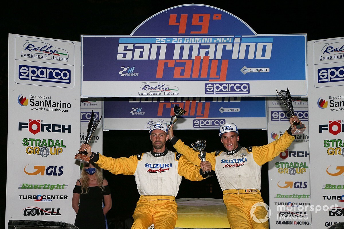 Suzuki Rally Cup: Goldoni vince anche su terra al San Marino