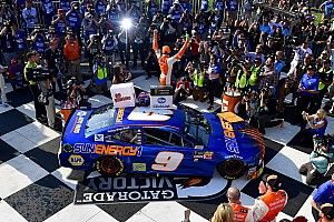 Chase Elliott bests Truex, claims first ever Cup win in WGI thriller
