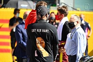 Hamilton, bajo el ojo de la FIA por su mensaje en el podio