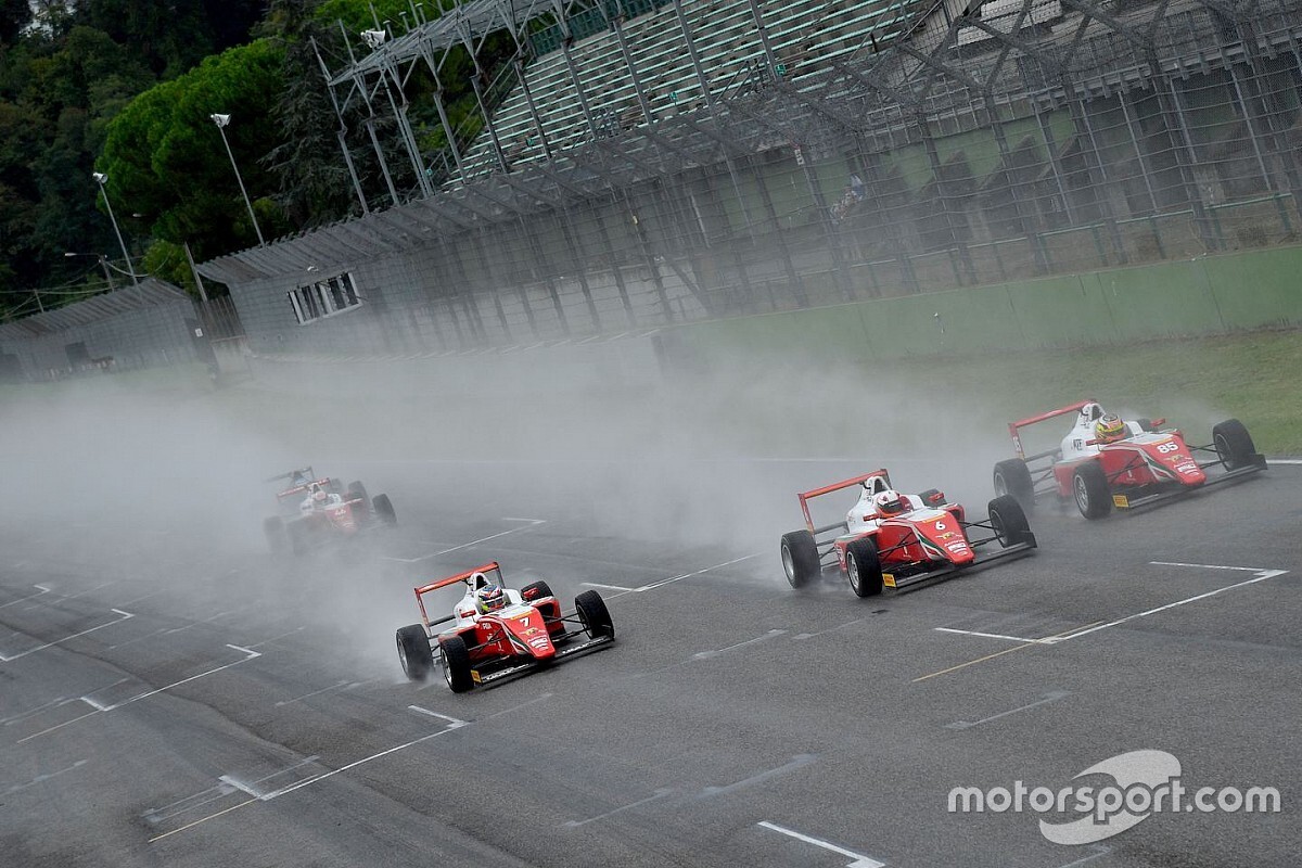 F4, Imola, Gara 2: sul bagnato Edgar su Crawford e Rosso