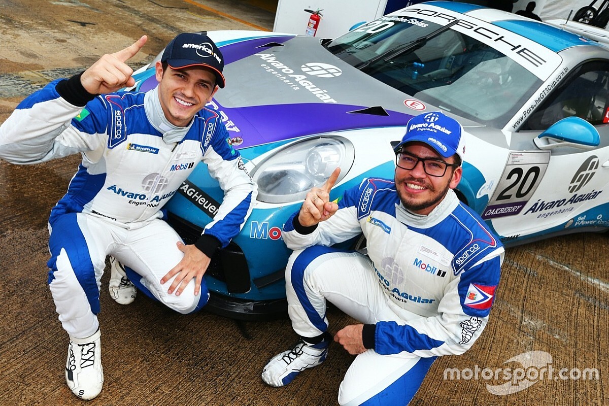 Guilherme Salas e Pedro Aguiar conquistam a pole position dos 300km de Goiânia da Porsche Cup