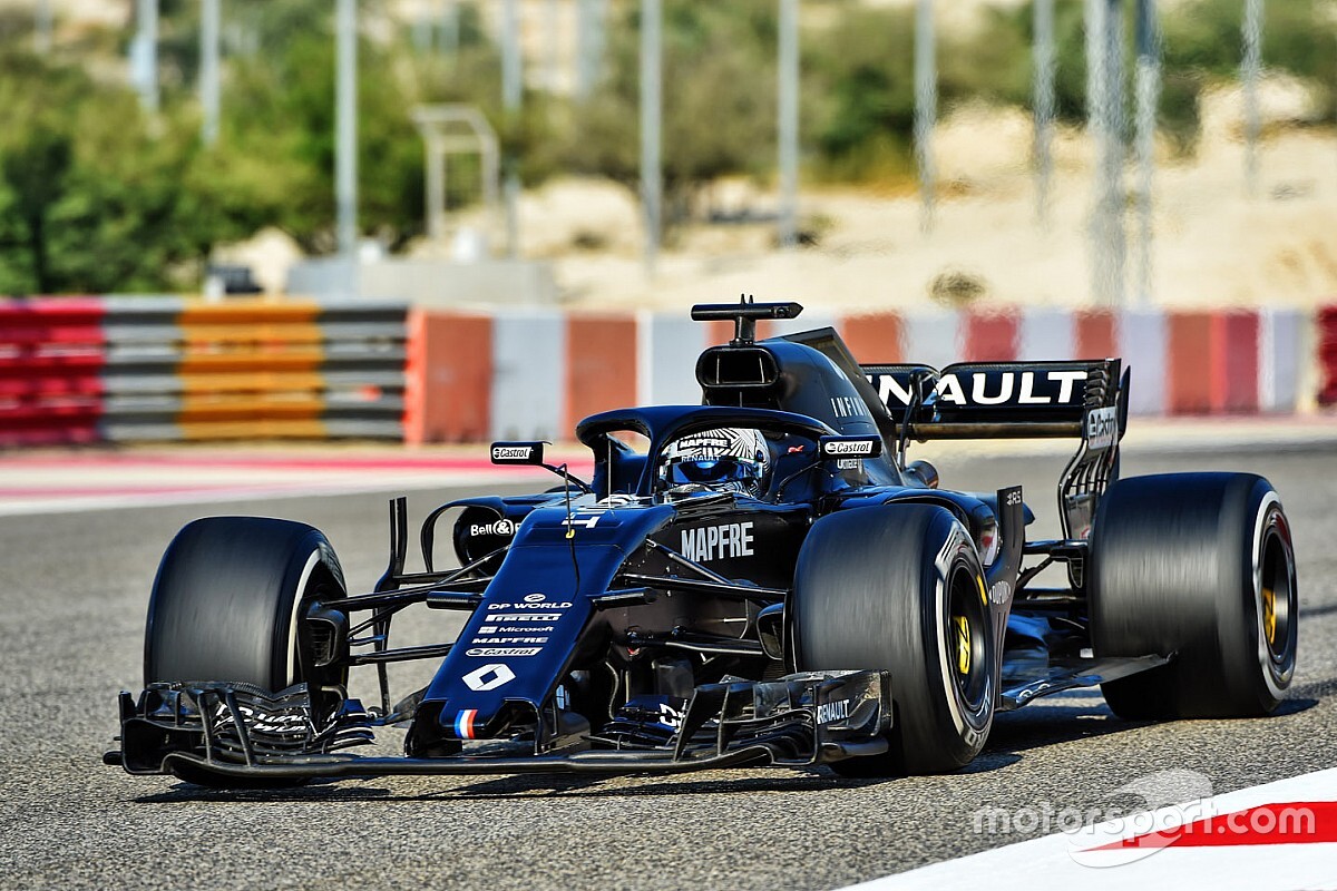 Foto's: Alonso test met Renault R.S.18 in Bahrein