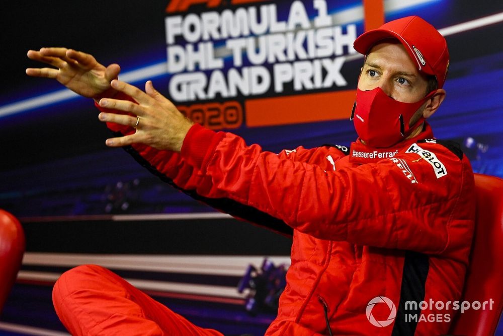 Sebastian Vettel, Ferrari en la conferencia