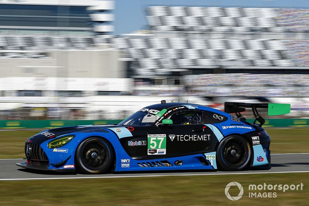 #57 Winward Racing Mercedes-AMG GT3, GTD: Russell Ward, Philip Ellis, Indy Dontje, Maro Engel