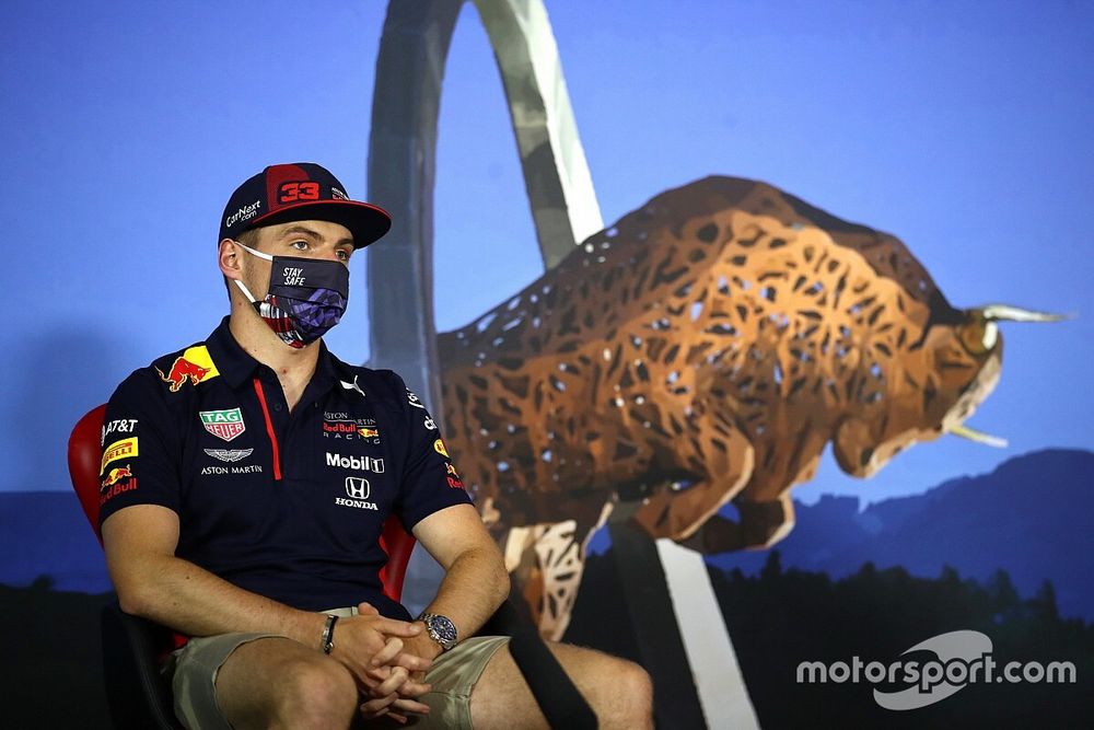 Max Verstappen, Red Bull Racing in the press conference