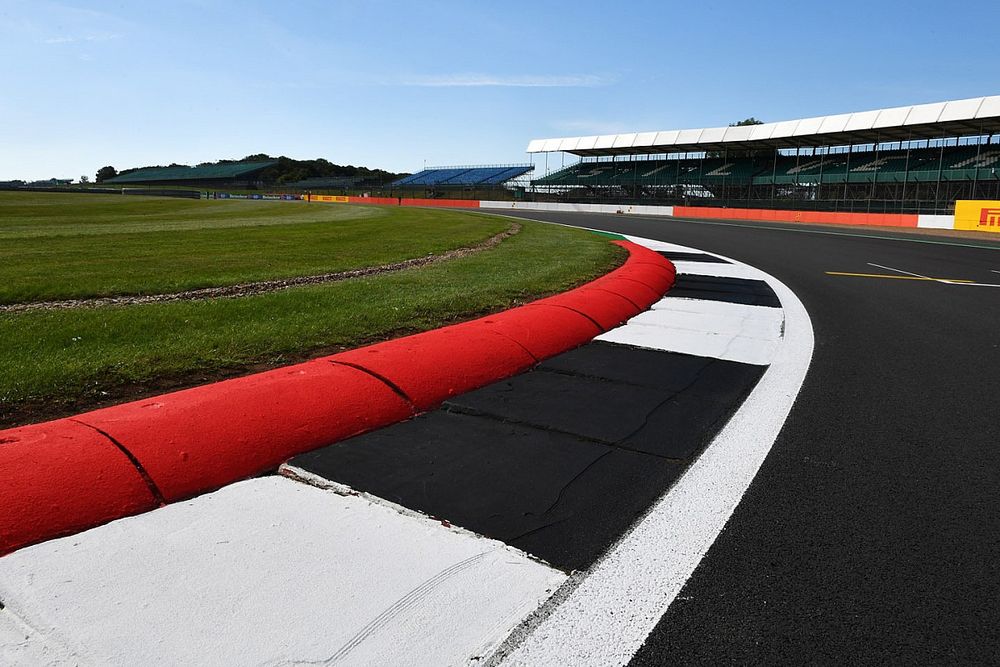 A view across one of the kerbs at Silverstone