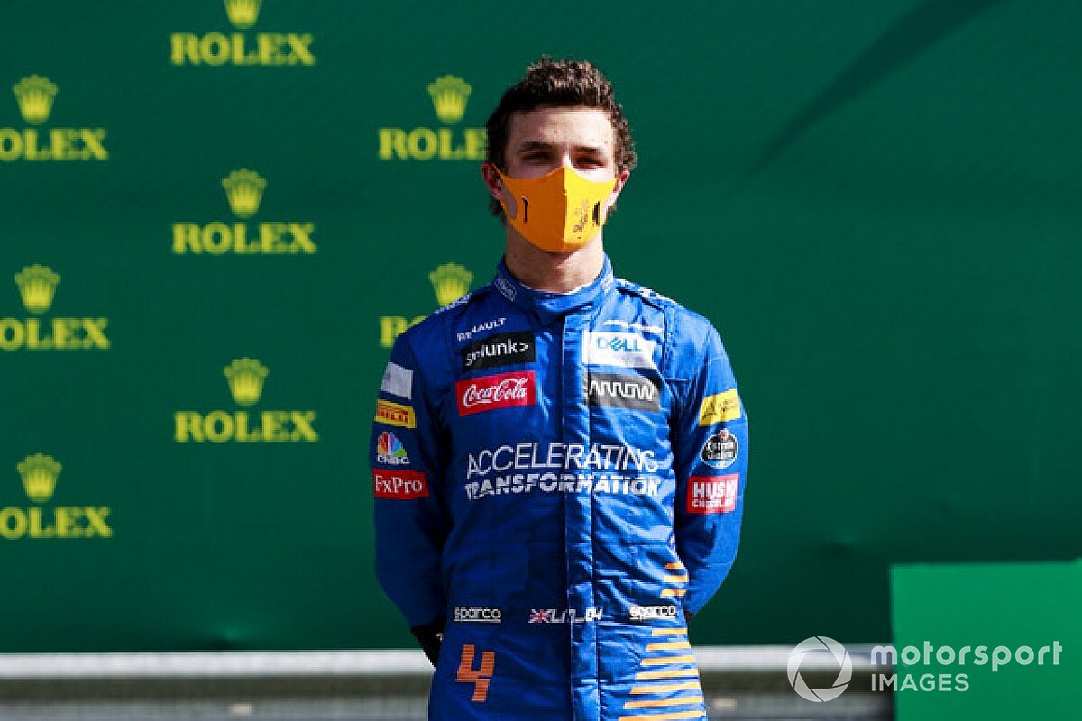 Norris szenzációs öröme: élete első F1-es dobogója (videó)
