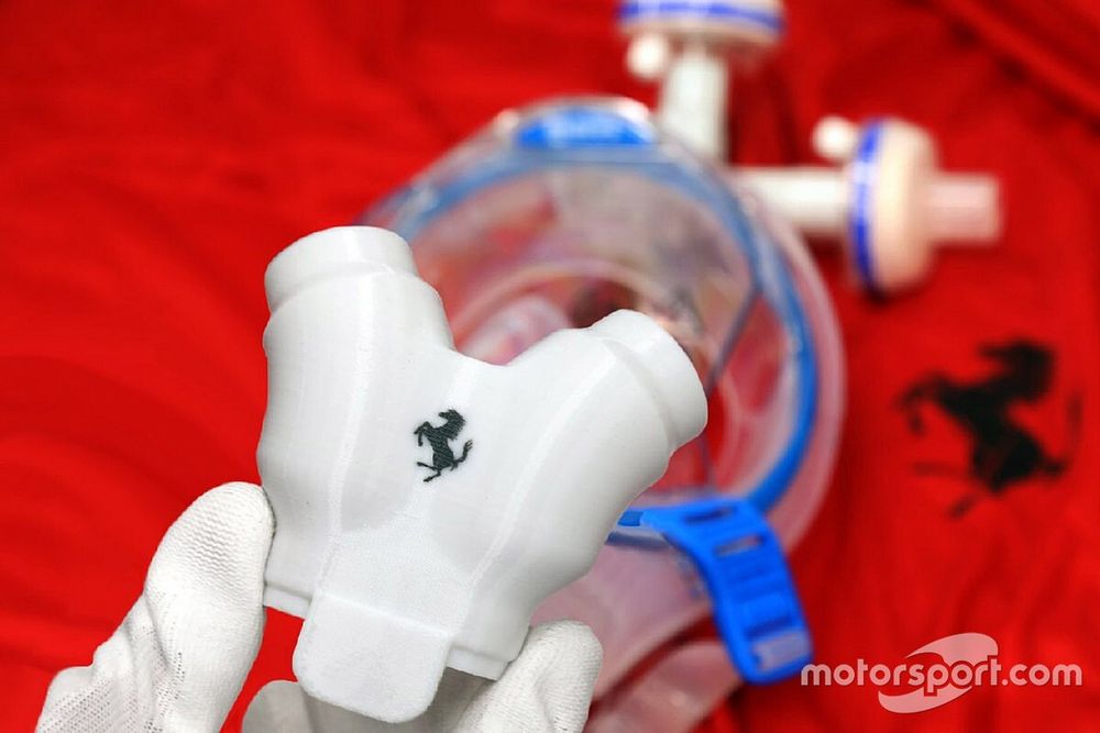 Ferrari: da Maranello le valvole per respiratori polmonari