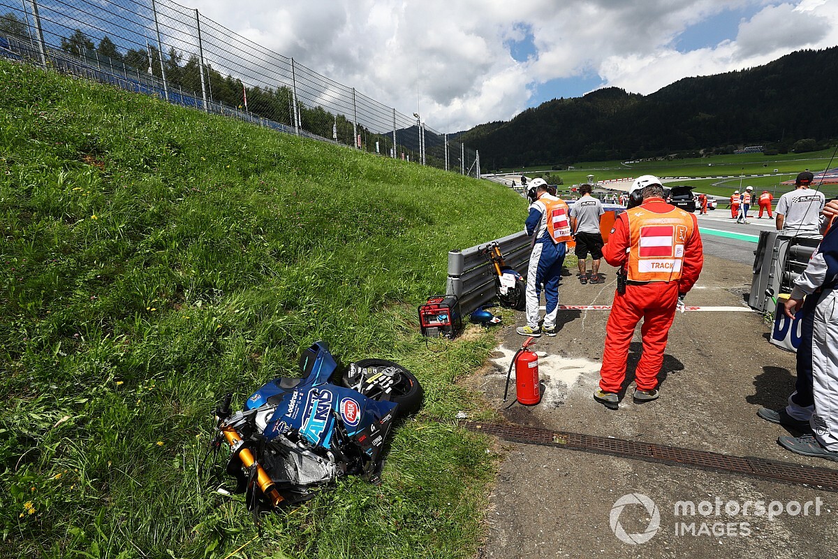 VÍDEO: Veja acidente espetacular da Moto2 na Áustria envolvendo vice-líder do campeonato e ex-MotoGP