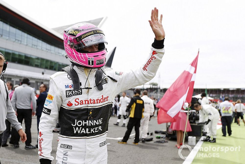 Jenson Button, McLaren, on the grid