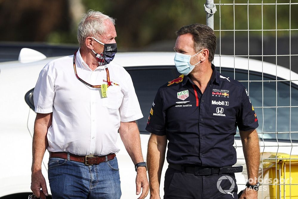 Helmut Marko, Consultant, Red Bull Racing and Christian Horner, Team Principal, Red Bull Racing 