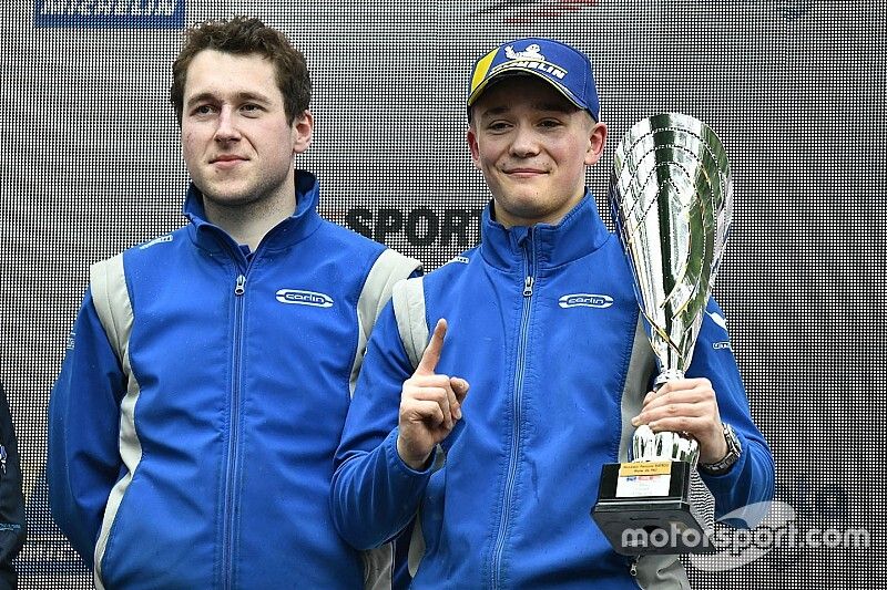 Race winner Billy Monger, Carlin