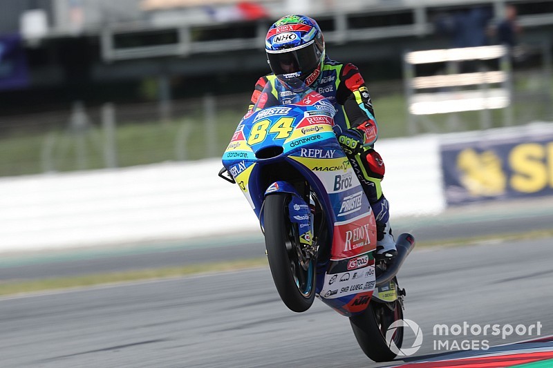 Moto3, Assen, Libere 2: Kornfeil beffa Arbolino a tempo scaduto