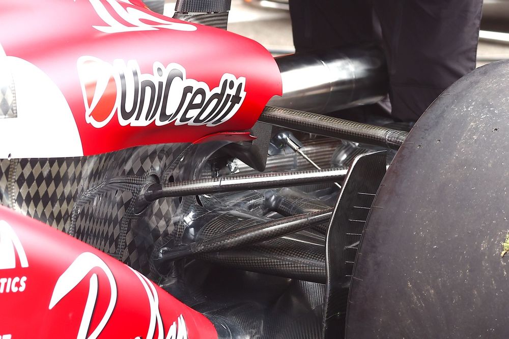 Detalle t&eacute;cnico del Ferrari SF-25