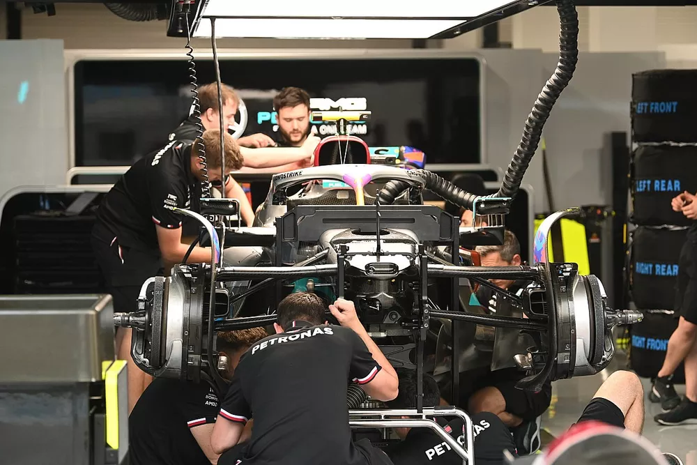 Mercedes W13 front detail