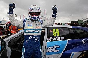 Knockhill BTCC: Plato marks 500th start with first win of 2016